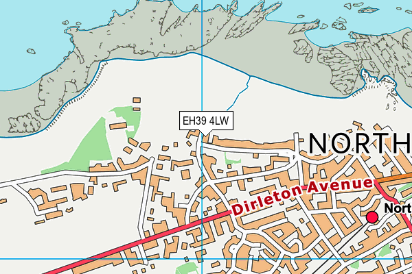 EH39 4LW map - OS VectorMap District (Ordnance Survey)