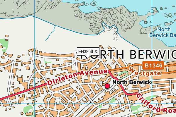 EH39 4LX map - OS VectorMap District (Ordnance Survey)