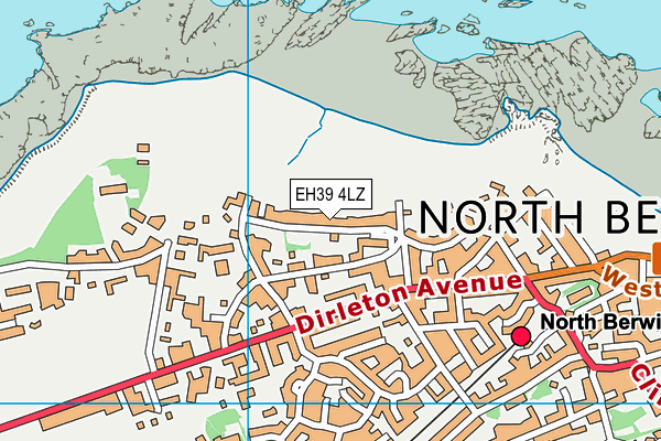 EH39 4LZ map - OS VectorMap District (Ordnance Survey)