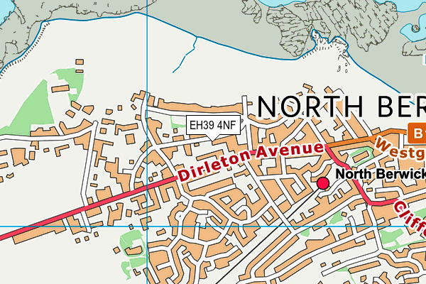 EH39 4NF map - OS VectorMap District (Ordnance Survey)
