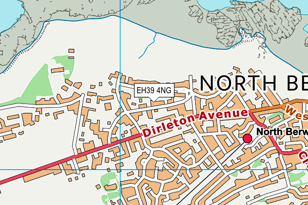 EH39 4NG map - OS VectorMap District (Ordnance Survey)