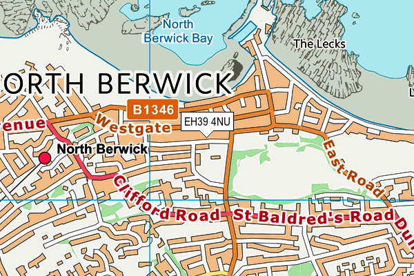 EH39 4NU map - OS VectorMap District (Ordnance Survey)