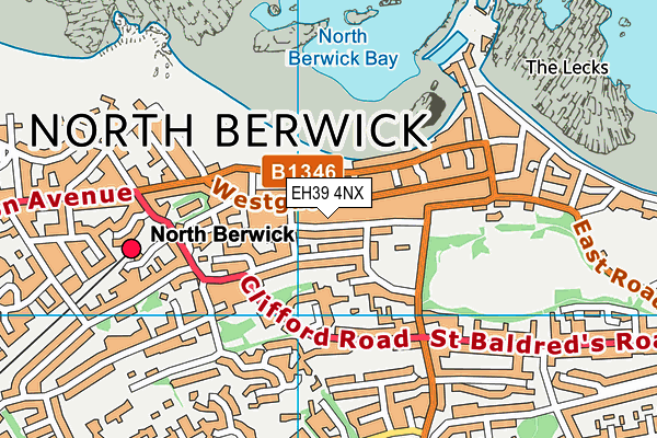EH39 4NX map - OS VectorMap District (Ordnance Survey)