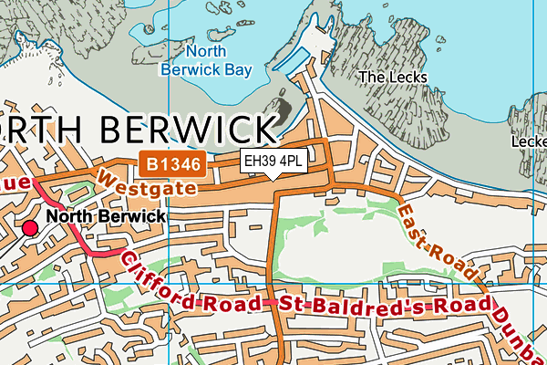 EH39 4PL map - OS VectorMap District (Ordnance Survey)