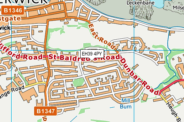 EH39 4PY map - OS VectorMap District (Ordnance Survey)