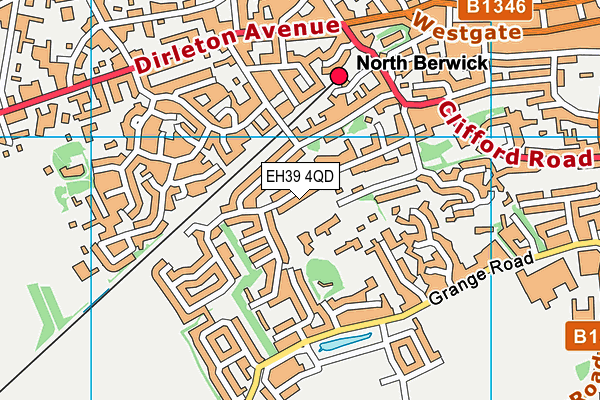 EH39 4QD map - OS VectorMap District (Ordnance Survey)