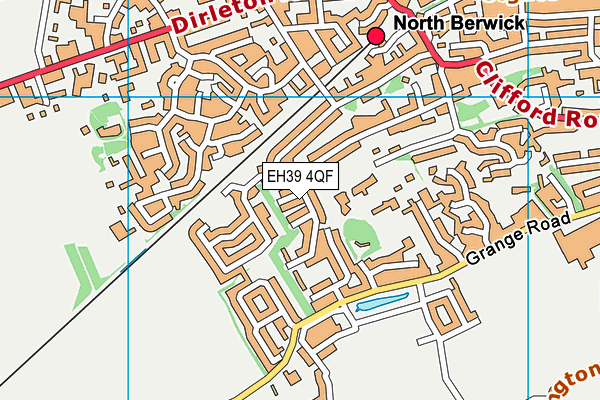 EH39 4QF map - OS VectorMap District (Ordnance Survey)