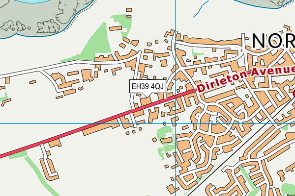 EH39 4QJ map - OS VectorMap District (Ordnance Survey)