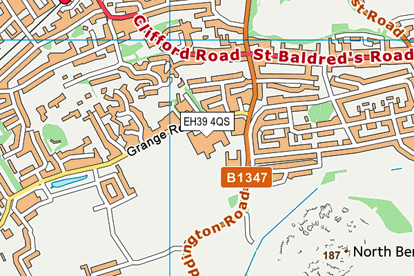 EH39 4QS map - OS VectorMap District (Ordnance Survey)