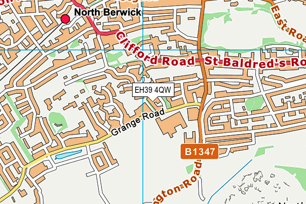 EH39 4QW map - OS VectorMap District (Ordnance Survey)