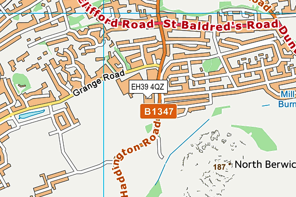 EH39 4QZ map - OS VectorMap District (Ordnance Survey)