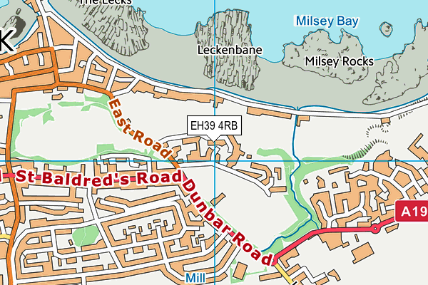 EH39 4RB map - OS VectorMap District (Ordnance Survey)