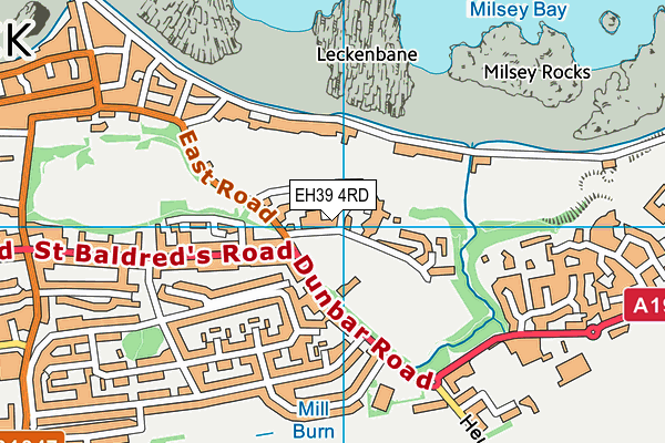 EH39 4RD map - OS VectorMap District (Ordnance Survey)