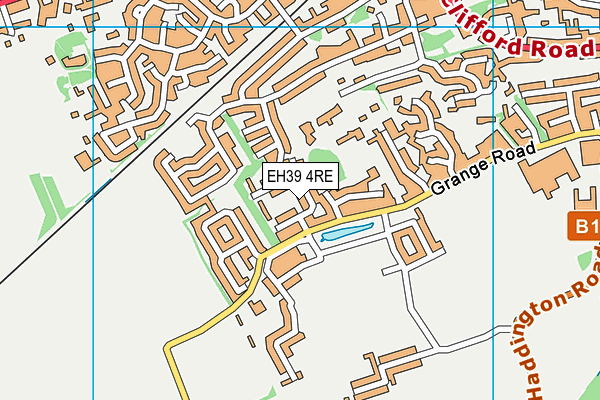 EH39 4RE map - OS VectorMap District (Ordnance Survey)