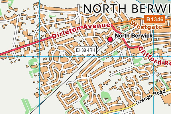 EH39 4RH map - OS VectorMap District (Ordnance Survey)