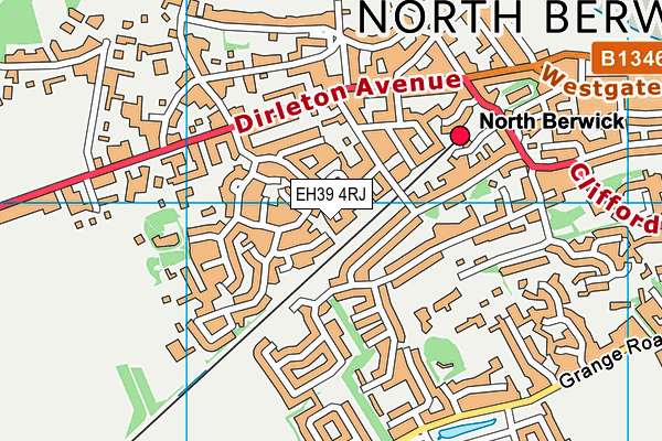 EH39 4RJ map - OS VectorMap District (Ordnance Survey)