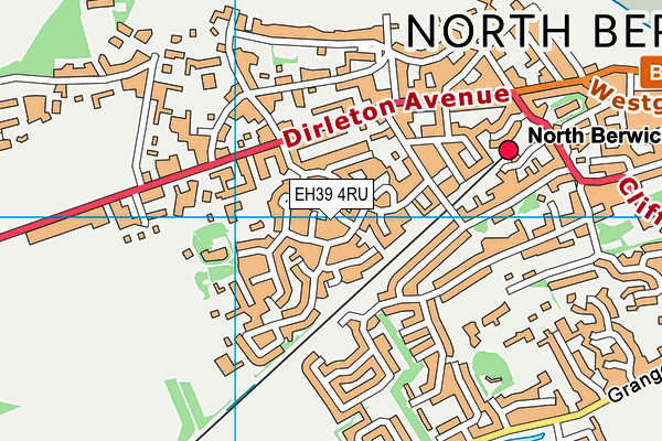 EH39 4RU map - OS VectorMap District (Ordnance Survey)