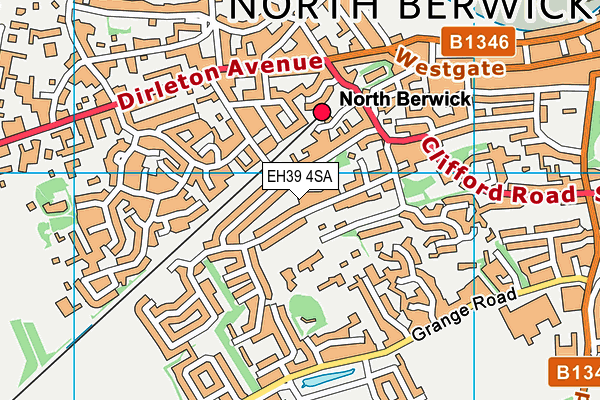 EH39 4SA map - OS VectorMap District (Ordnance Survey)