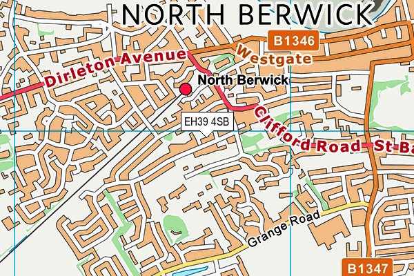 EH39 4SB map - OS VectorMap District (Ordnance Survey)