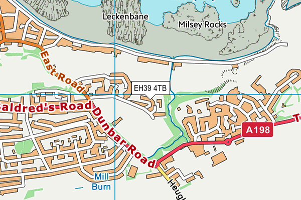 EH39 4TB map - OS VectorMap District (Ordnance Survey)