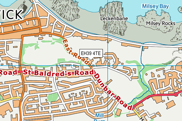 EH39 4TE map - OS VectorMap District (Ordnance Survey)