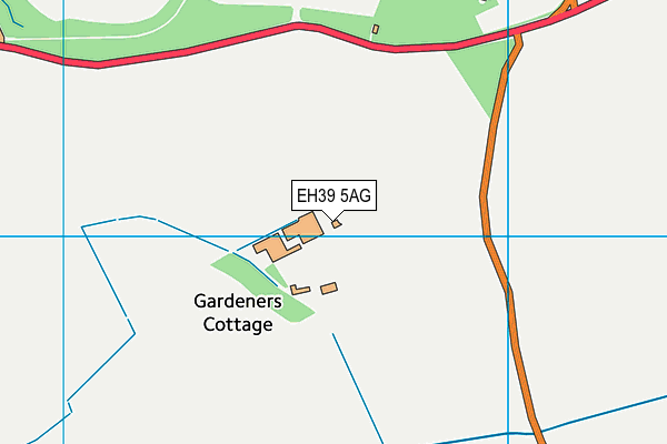 EH39 5AG map - OS VectorMap District (Ordnance Survey)