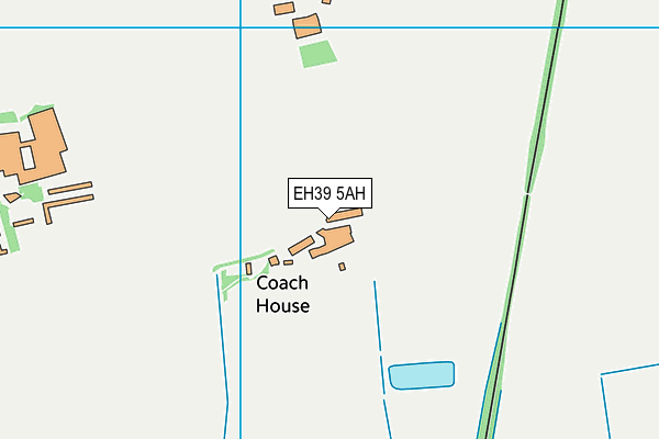 EH39 5AH map - OS VectorMap District (Ordnance Survey)