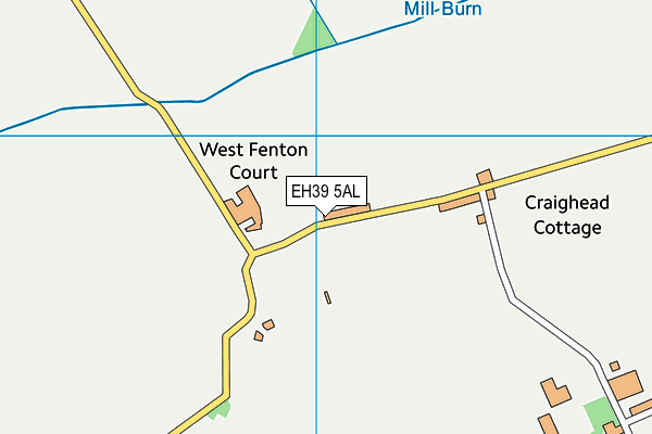 EH39 5AL map - OS VectorMap District (Ordnance Survey)