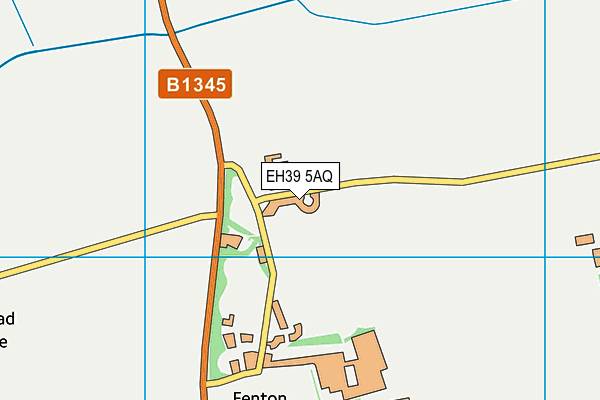 EH39 5AQ map - OS VectorMap District (Ordnance Survey)