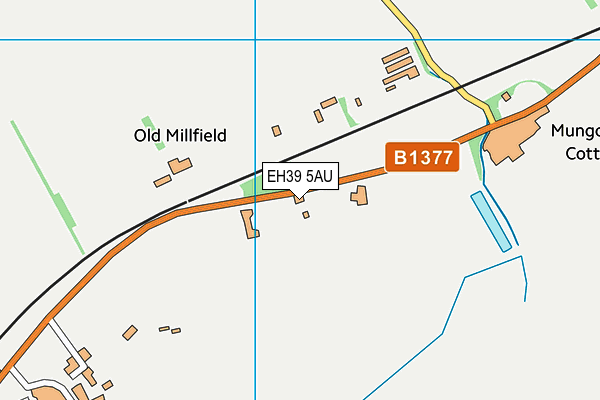 EH39 5AU map - OS VectorMap District (Ordnance Survey)