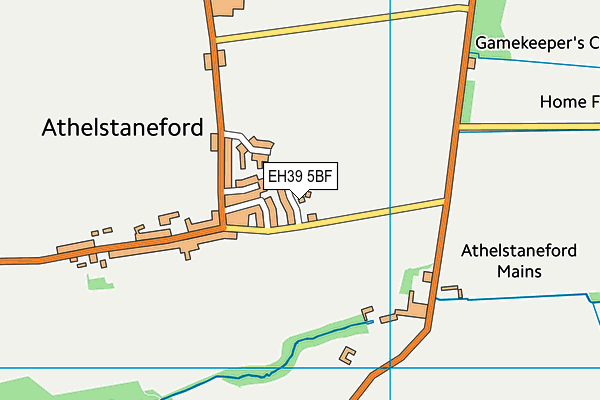 EH39 5BF map - OS VectorMap District (Ordnance Survey)