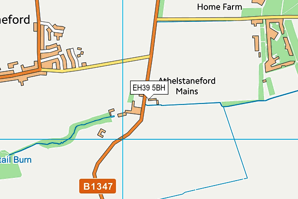 EH39 5BH map - OS VectorMap District (Ordnance Survey)