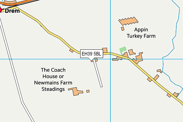 EH39 5BL map - OS VectorMap District (Ordnance Survey)