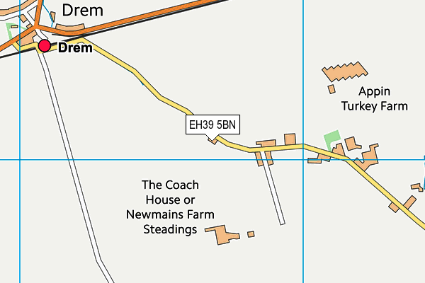 EH39 5BN map - OS VectorMap District (Ordnance Survey)