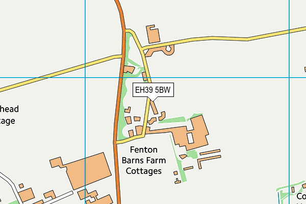 EH39 5BW map - OS VectorMap District (Ordnance Survey)