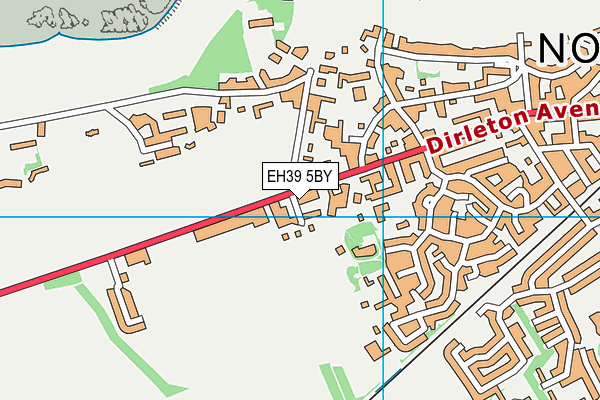EH39 5BY map - OS VectorMap District (Ordnance Survey)