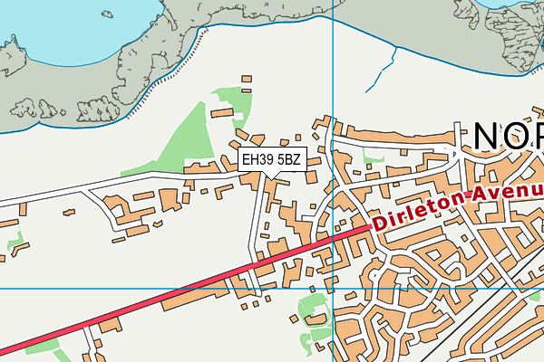 EH39 5BZ map - OS VectorMap District (Ordnance Survey)