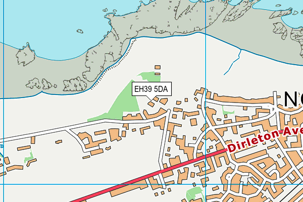 EH39 5DA map - OS VectorMap District (Ordnance Survey)