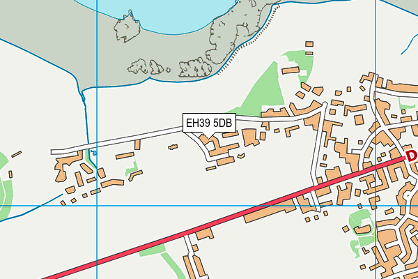 EH39 5DB map - OS VectorMap District (Ordnance Survey)