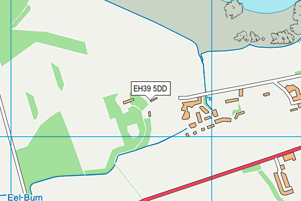 EH39 5DD map - OS VectorMap District (Ordnance Survey)