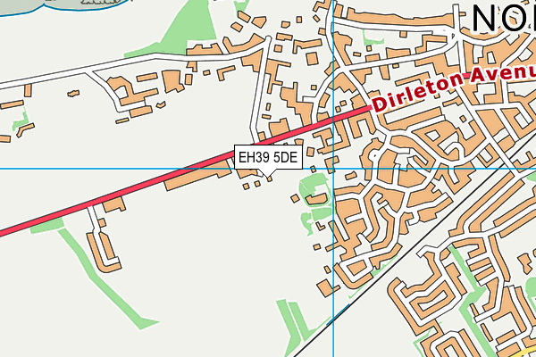 EH39 5DE map - OS VectorMap District (Ordnance Survey)
