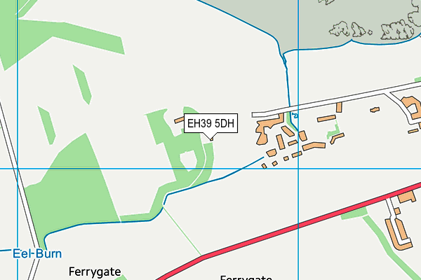 EH39 5DH map - OS VectorMap District (Ordnance Survey)