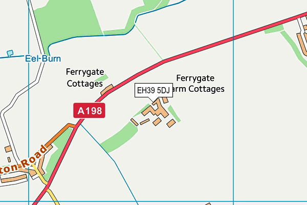 EH39 5DJ map - OS VectorMap District (Ordnance Survey)