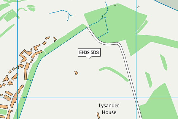 EH39 5DS map - OS VectorMap District (Ordnance Survey)