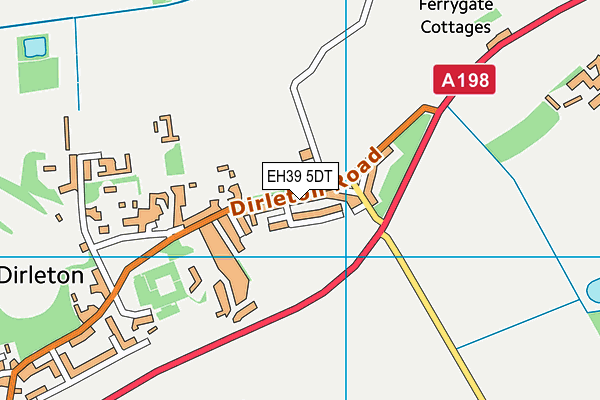 EH39 5DT map - OS VectorMap District (Ordnance Survey)