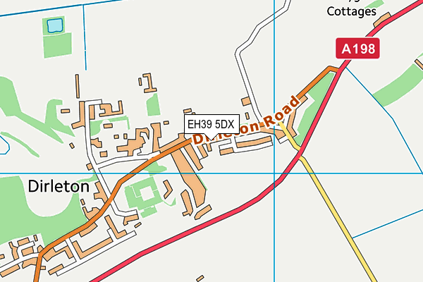 EH39 5DX map - OS VectorMap District (Ordnance Survey)