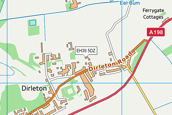 EH39 5DZ map - OS VectorMap District (Ordnance Survey)
