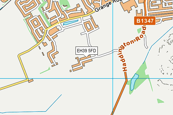 EH39 5FD map - OS VectorMap District (Ordnance Survey)