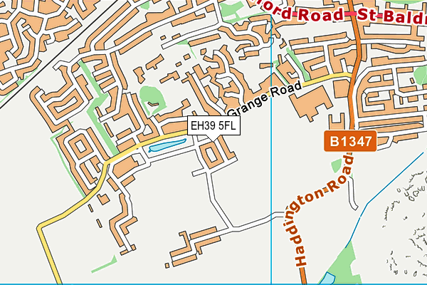 EH39 5FL map - OS VectorMap District (Ordnance Survey)