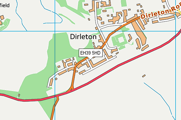 EH39 5HD map - OS VectorMap District (Ordnance Survey)